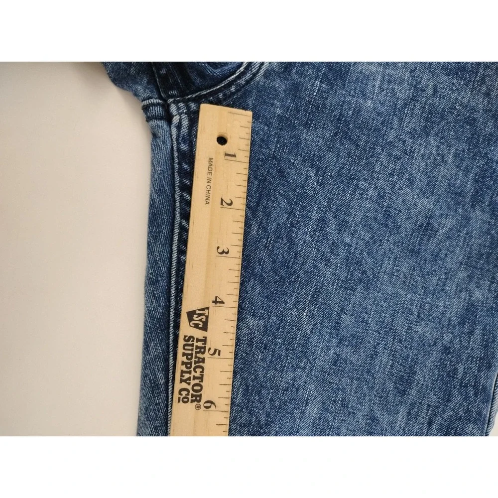 Levi 510 men's skinny fit acid washed denim blue jeans straight leg 26x29